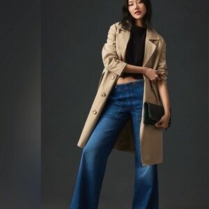 Anthropologie Pilcro The Kit High-Rise Wide-Leg Utility Trouser Jeans